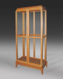 Tall Glass-sided Tower Display